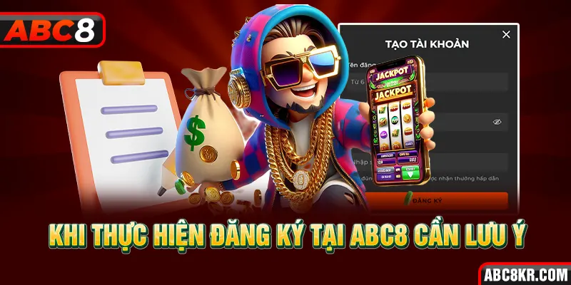 Khi thực hiện đăng ký tại ABC8 cần lưu ý